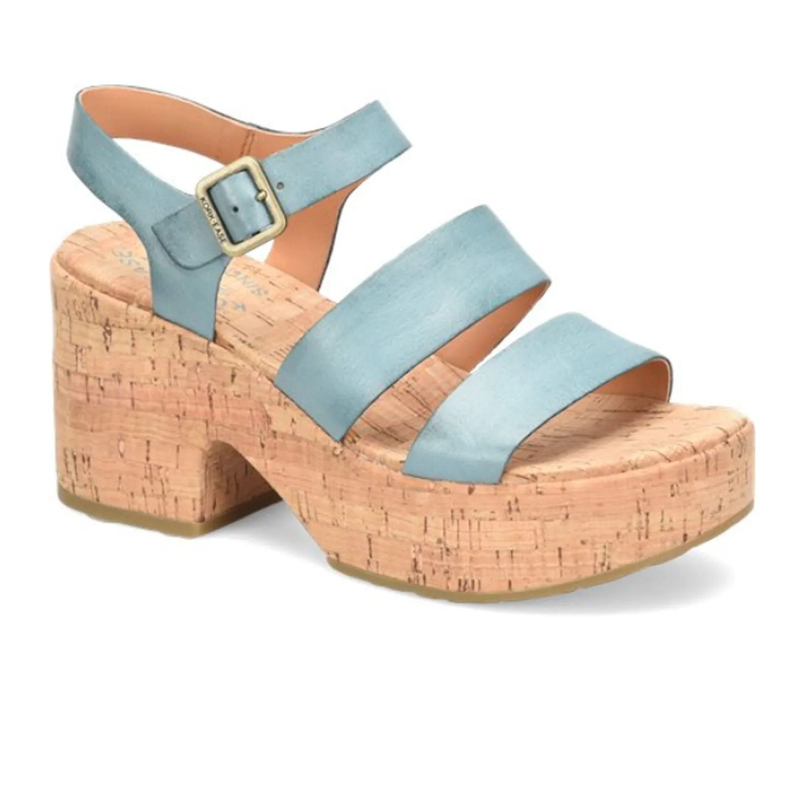 Kork-Ease Tish Wedge Sandal (Women) - Turquoise Guinea