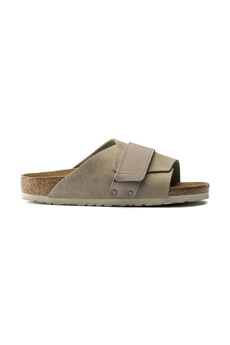 Kyoto Soft Footbed | Grey Taupe Suede   Nubuck