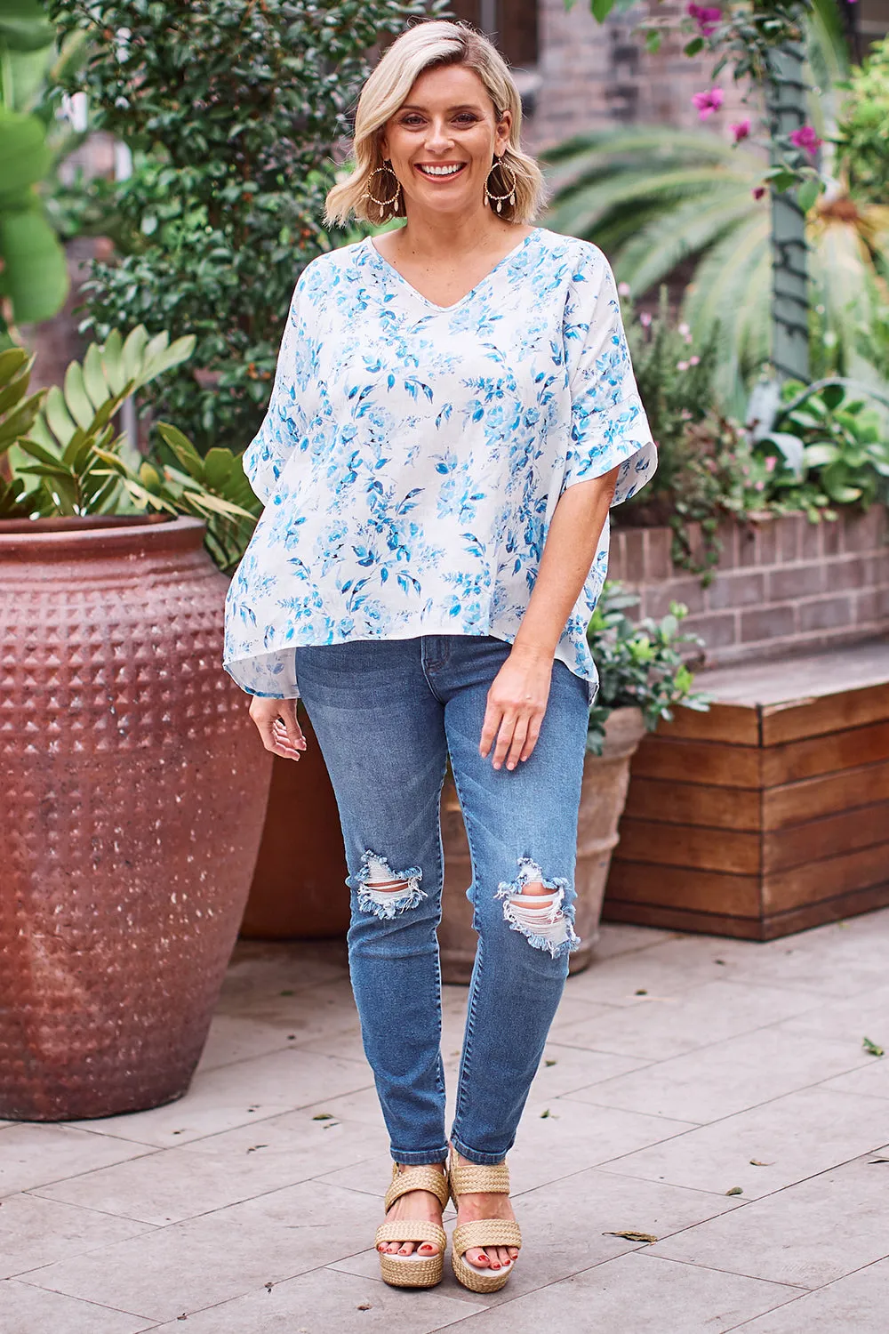 Lani Pure Linen Top