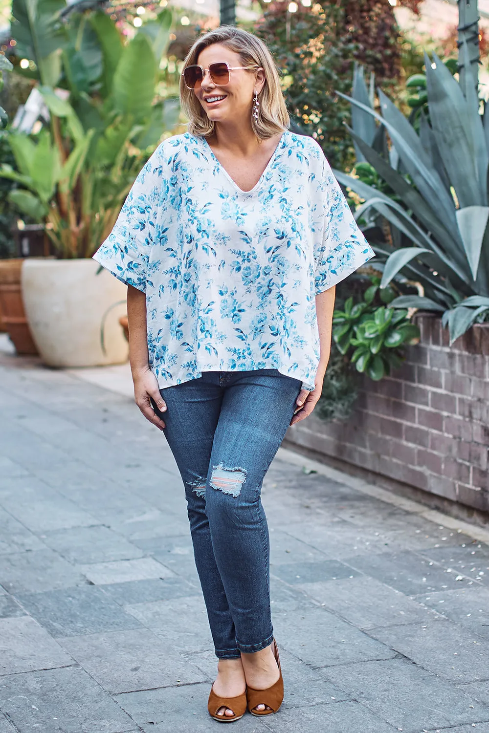 Lani Pure Linen Top