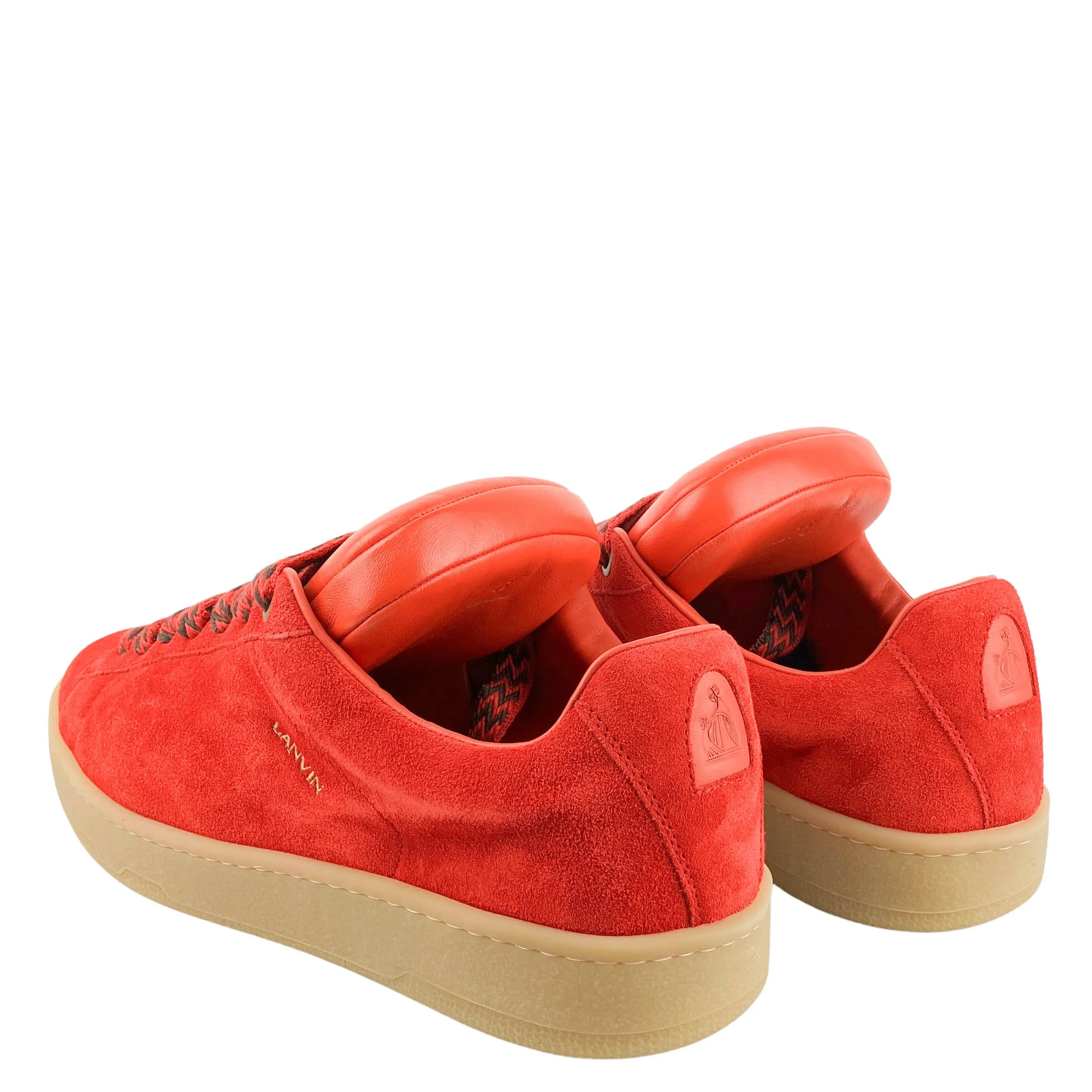 Lanvin Curb Sneakers in Red