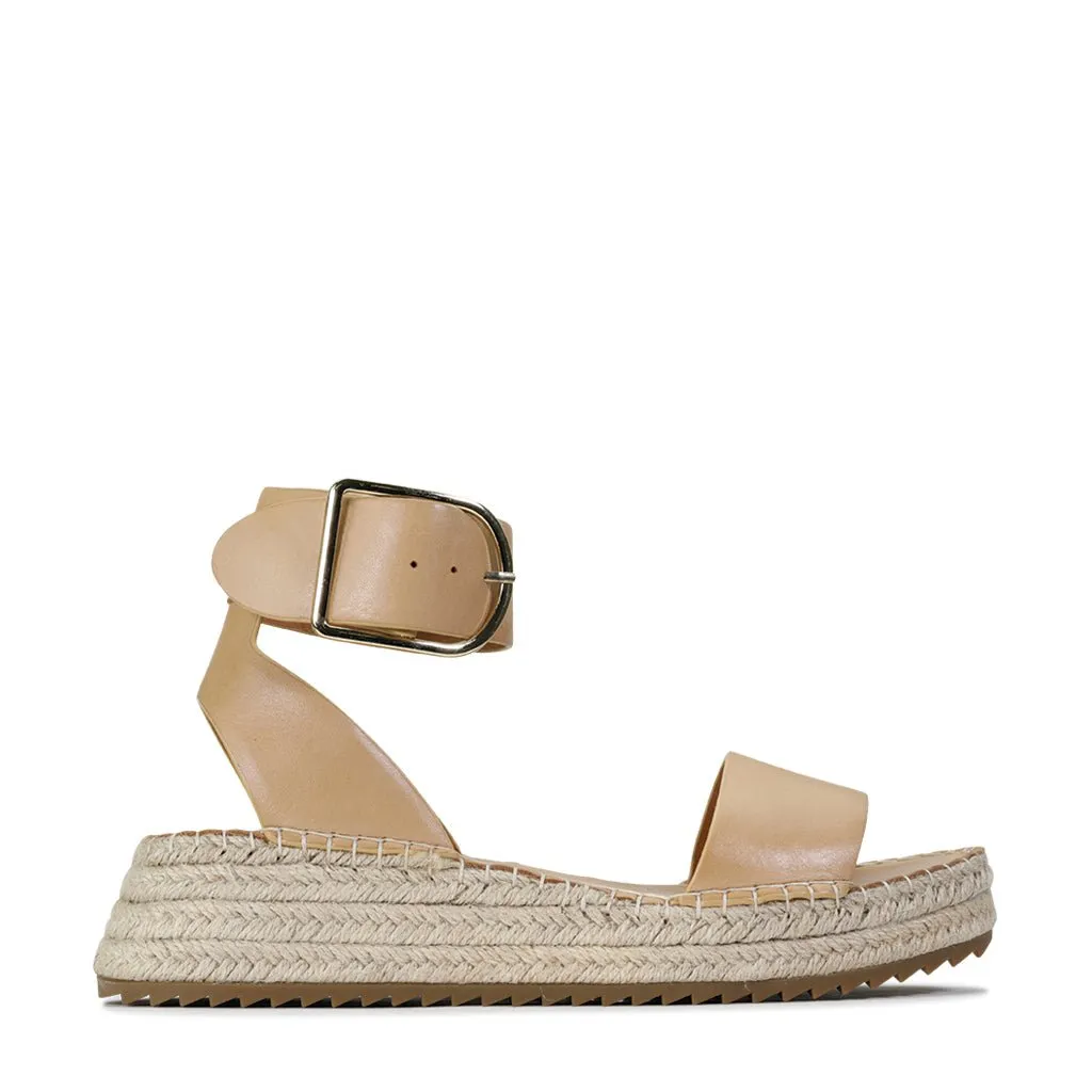 LARAH LEATHER ESPADRILLE ARCHIVE SANDAL