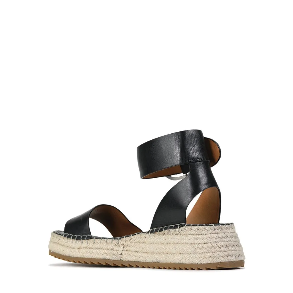 LARAH LEATHER ESPADRILLE ARCHIVE SANDAL