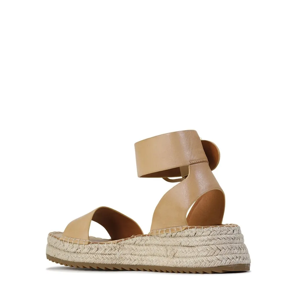 LARAH LEATHER ESPADRILLE ARCHIVE SANDAL