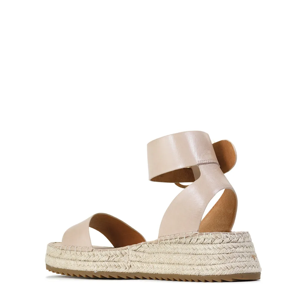 LARAH LEATHER ESPADRILLE ARCHIVE SANDAL