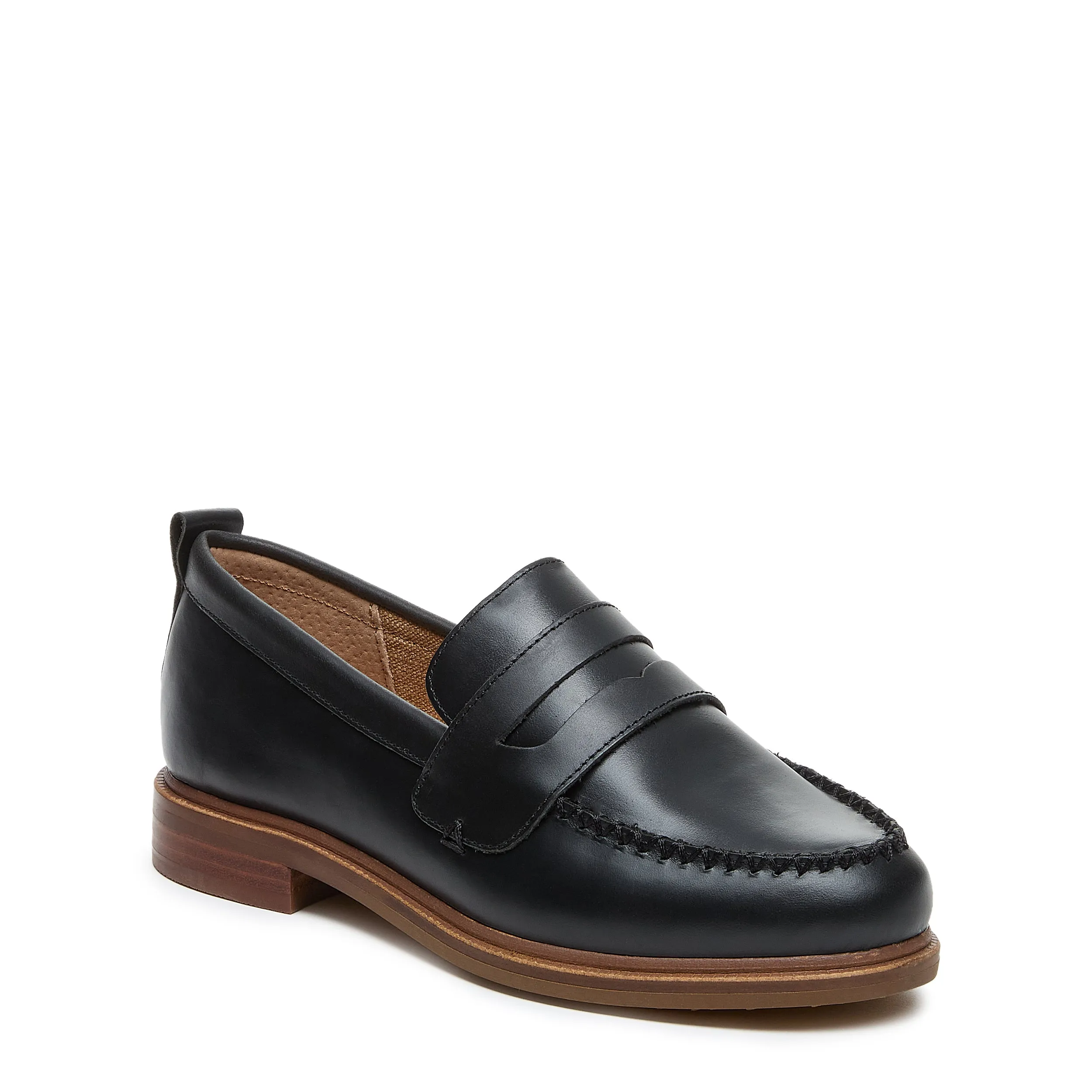 Lens Black Glossy Wide Width Loafers