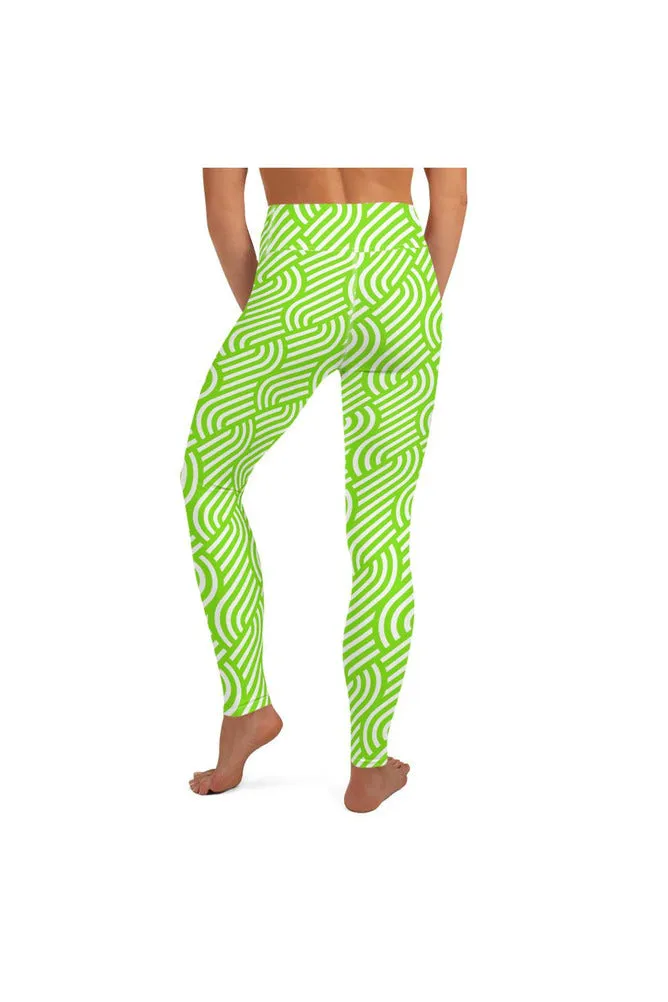 Lime Wedges Yoga Leggings