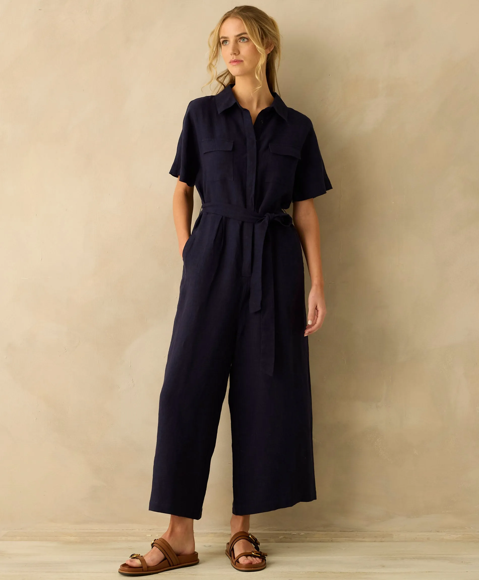 Linen Emma Jumpsuit