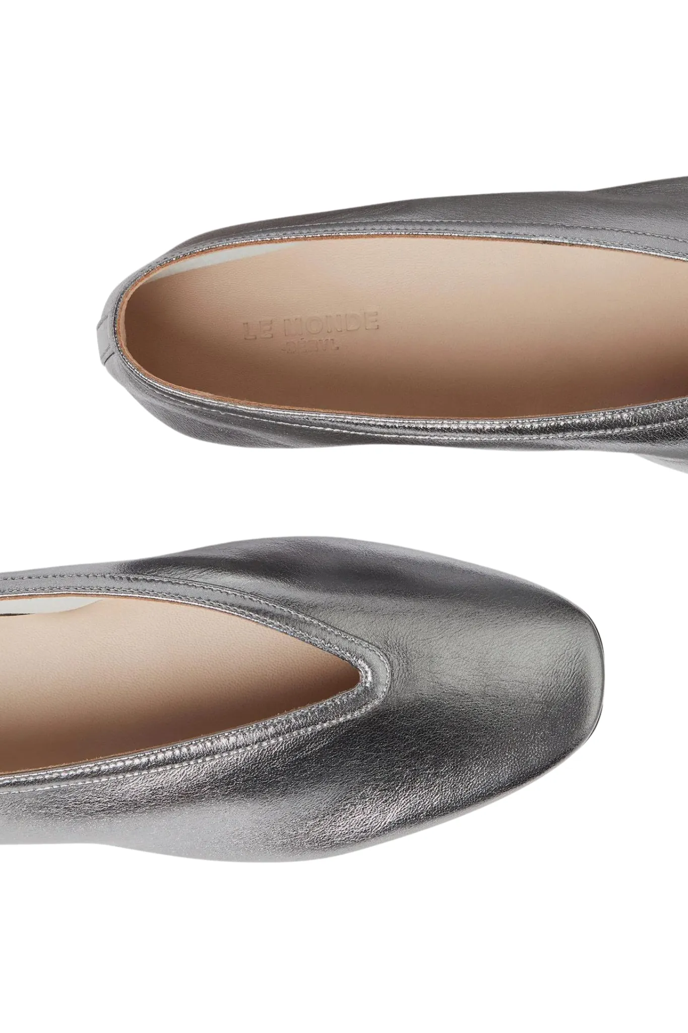 Luna Slipper in Silver Leather