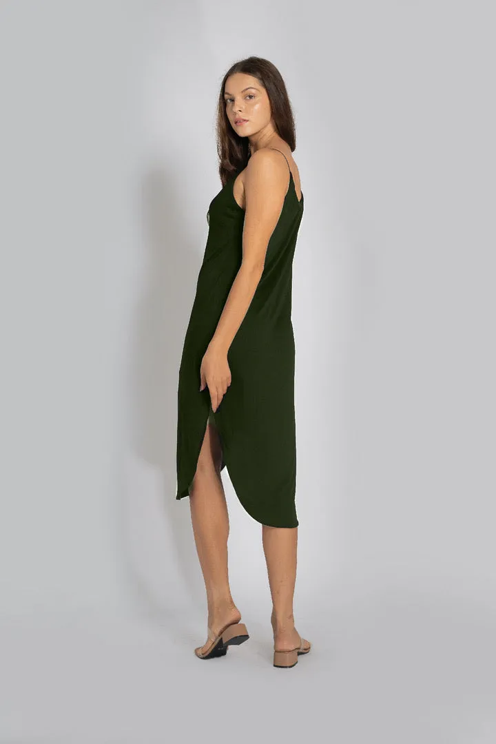 Marilyn Draped Bamboo Midi Dress