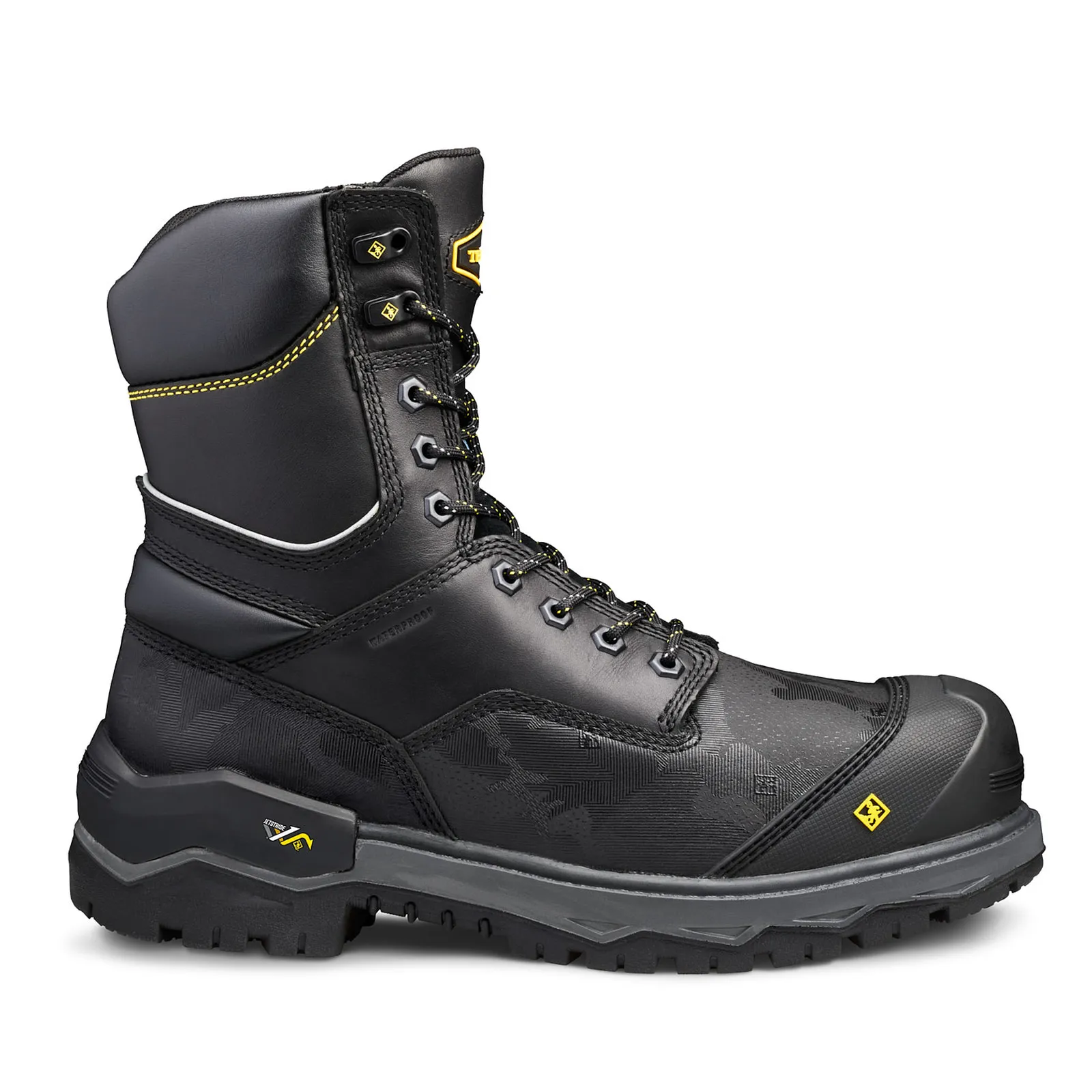 Men's Terra Black Gantry 8" Waterproof Composite Toe Safety Work Boot 4NRQBK