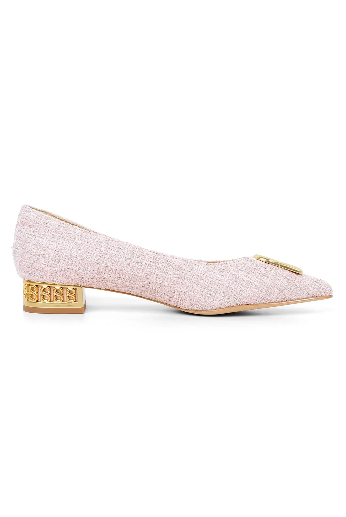 Milly Tweed Pump - Pink