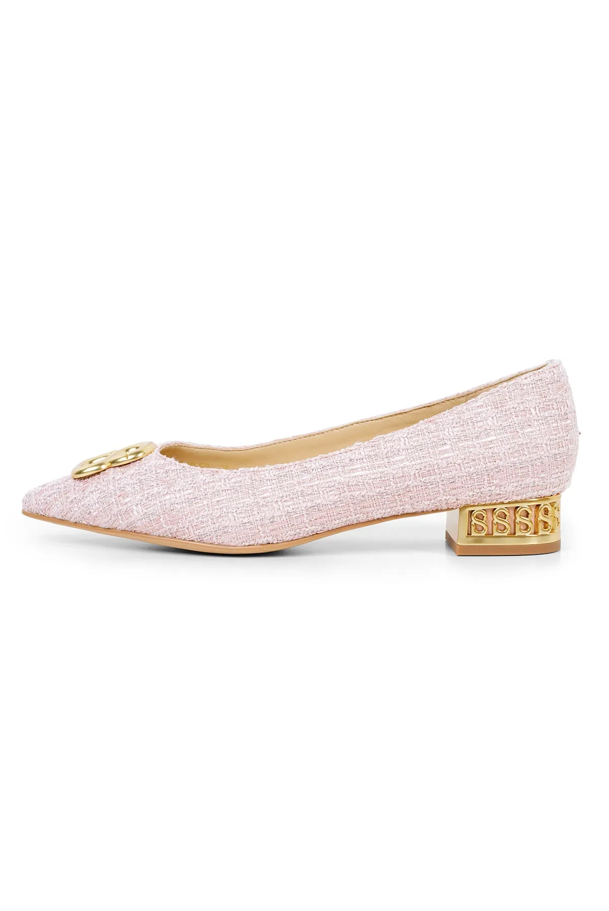 Milly Tweed Pump - Pink