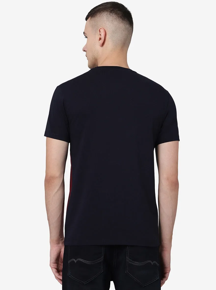 Multicolour Solid Slim Fit T-Shirt | JadeBlue