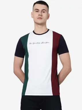 Multicolour Solid Slim Fit T-Shirt | JadeBlue