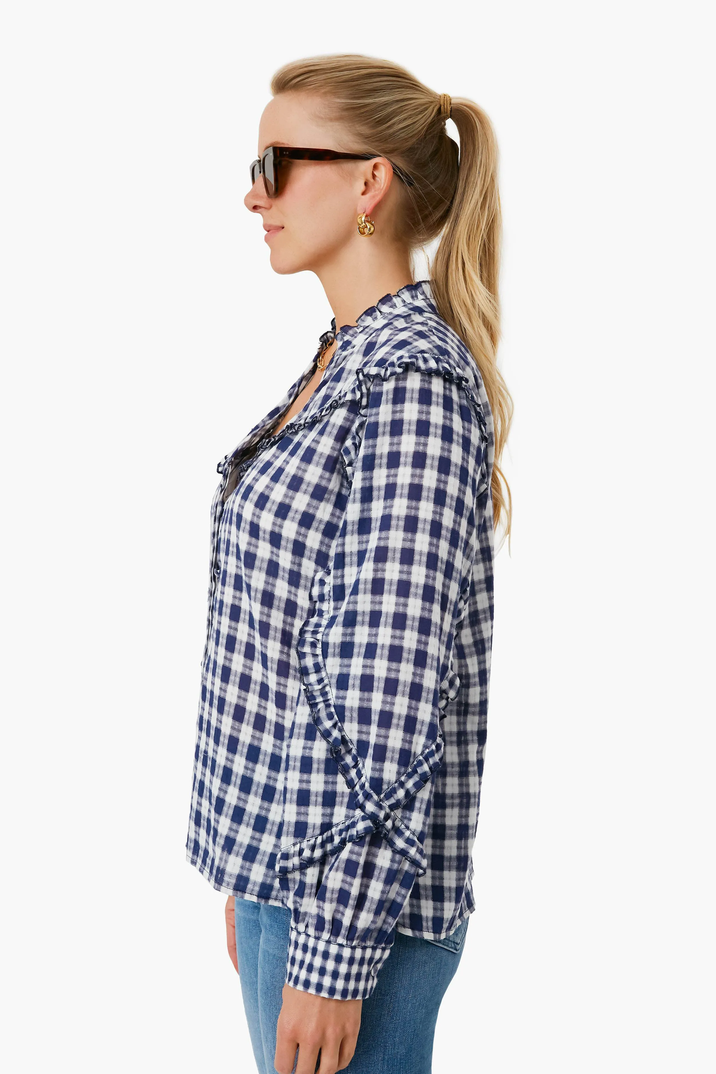 Navy Check Sacha Shirt