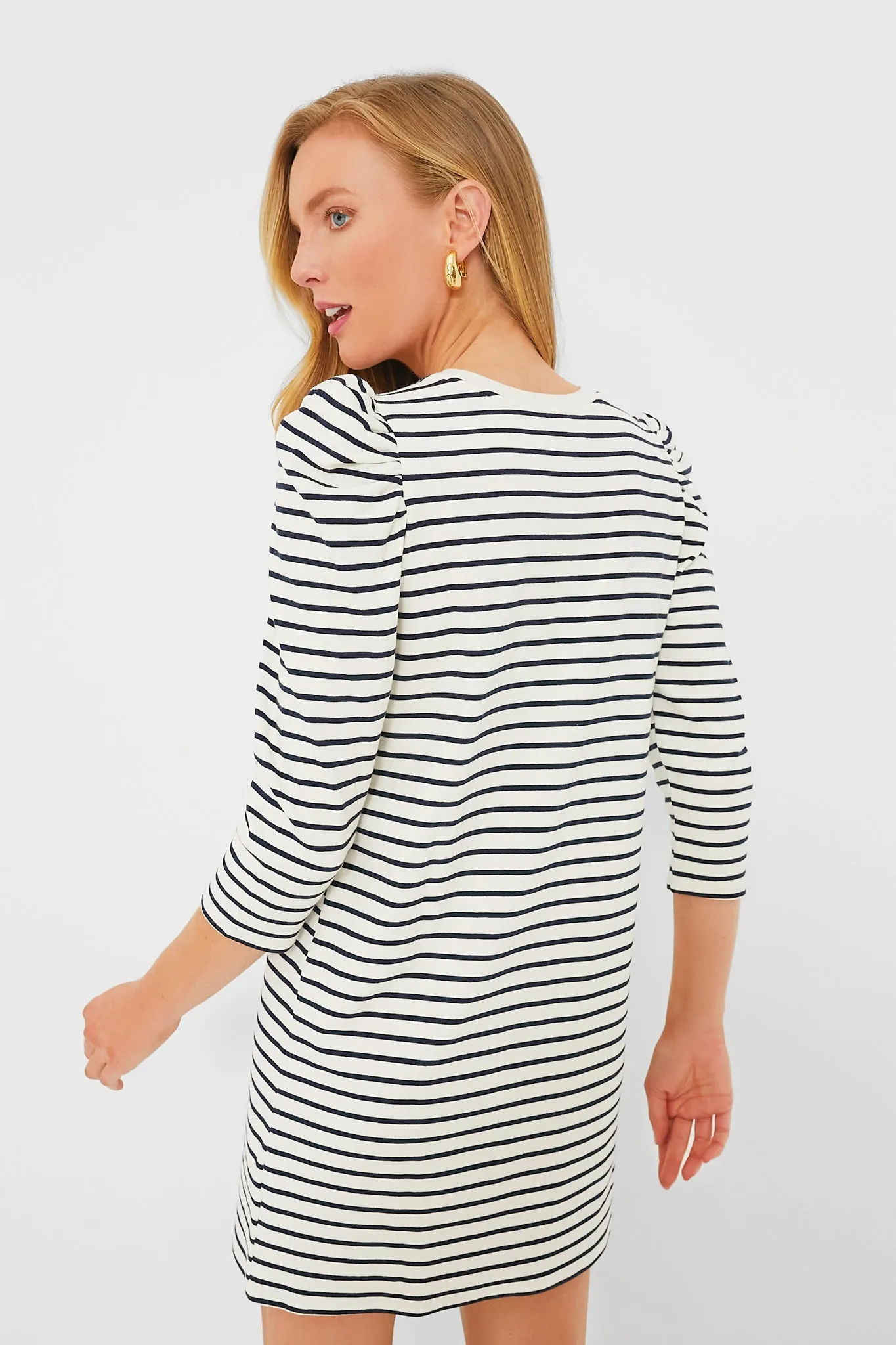 Navy Stripe Vesty Mini Dress