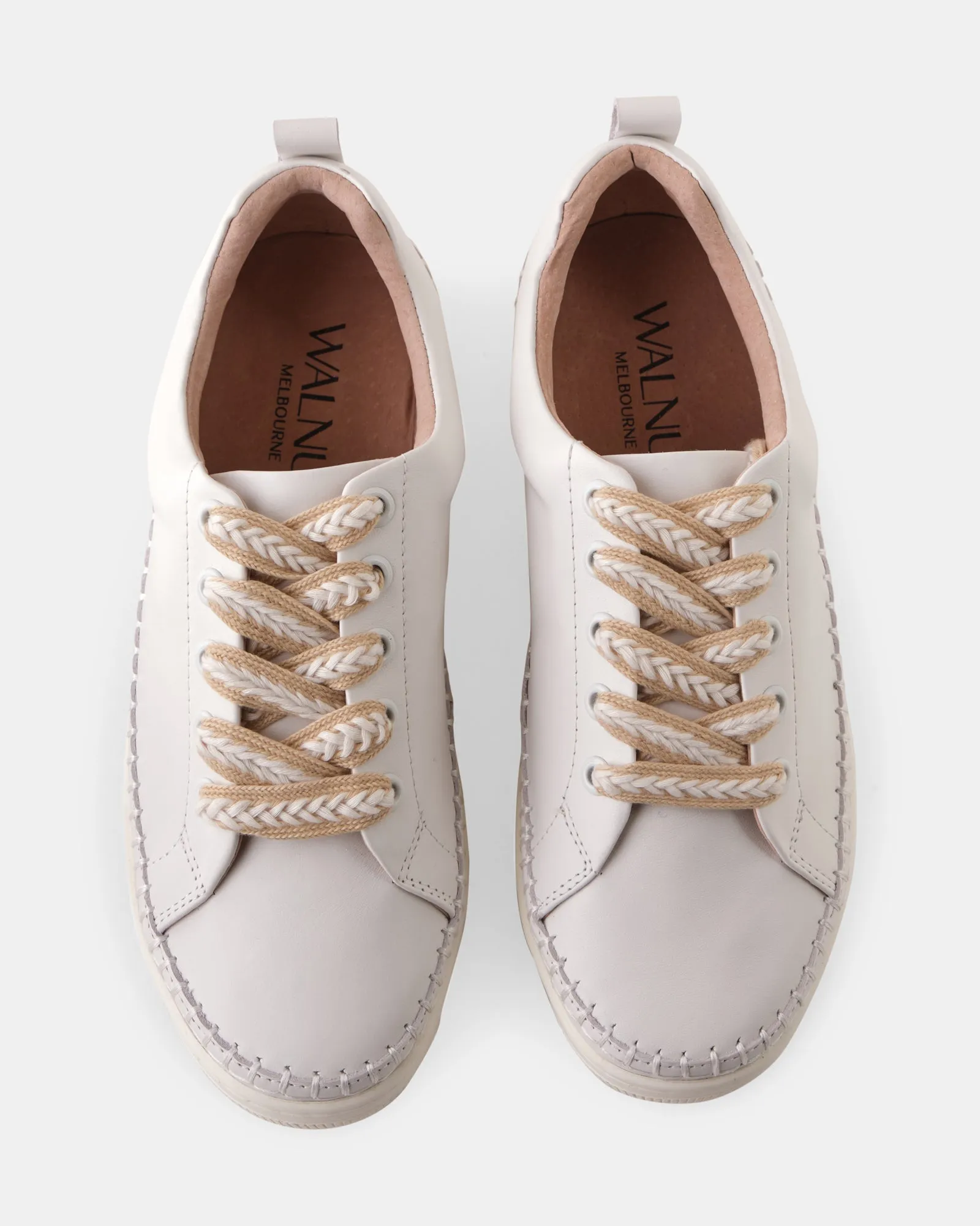 Nia Leather Sneaker - White