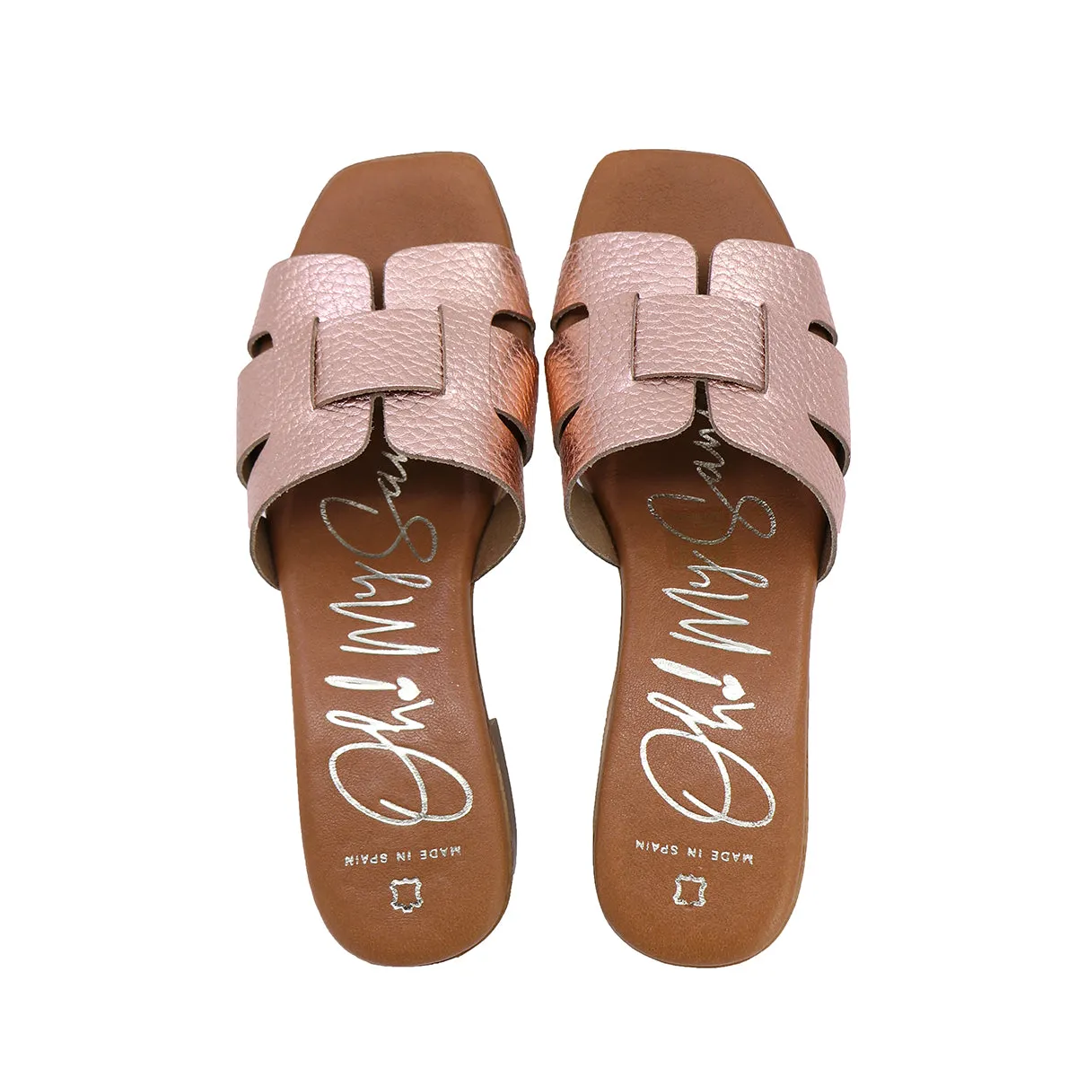 Ola Pink Gold  Soft Sandals