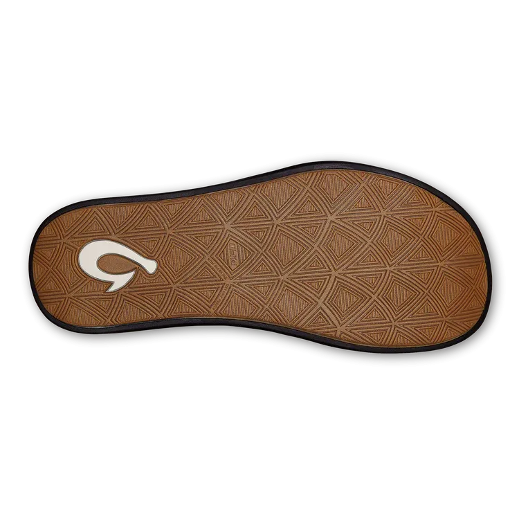 Olukai "Maha" Men's Relief Sandals- Black