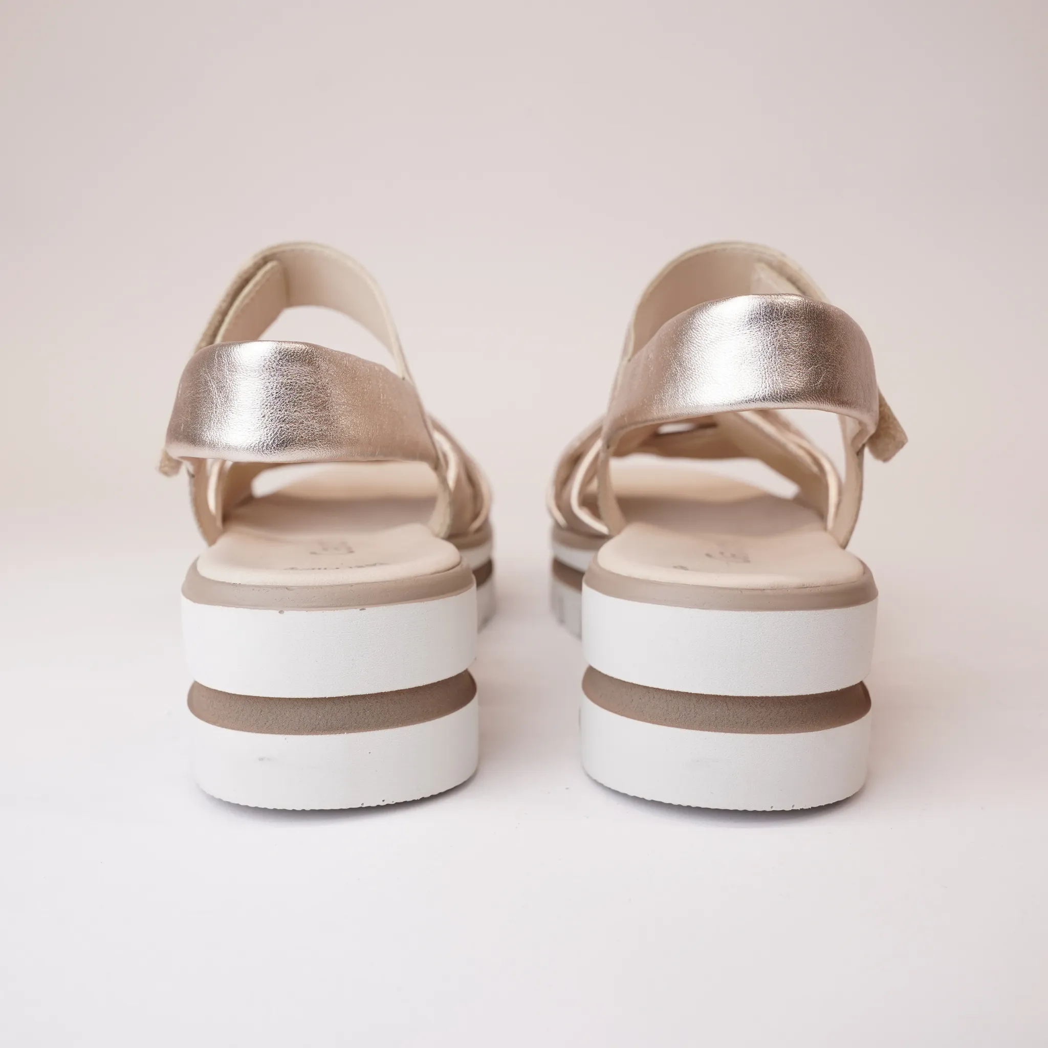 Ormond Pewter Leather Sandals