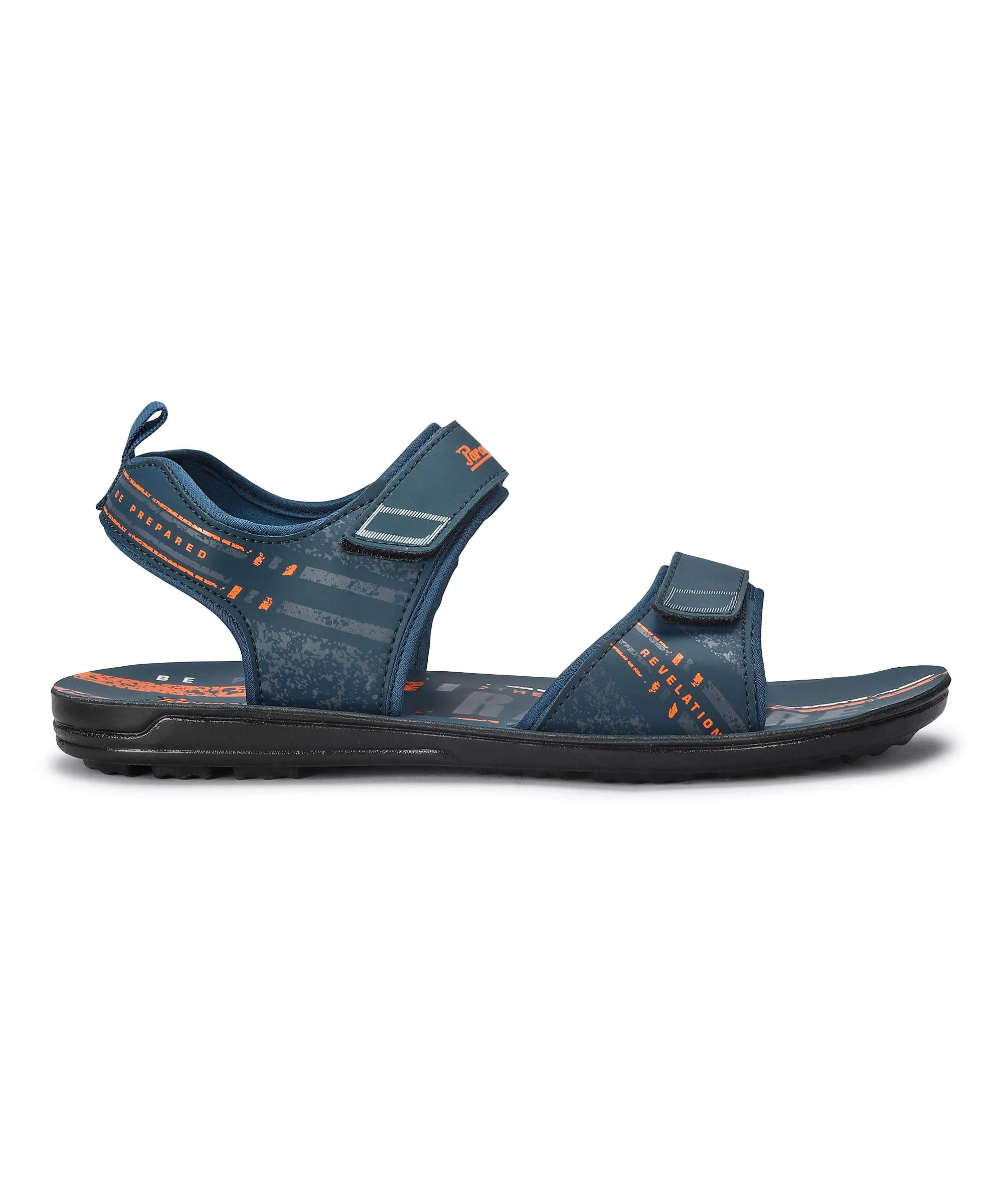 Paragon Men's Stylish Lightweight & Durable Blue Velcro Dailywear Sandals