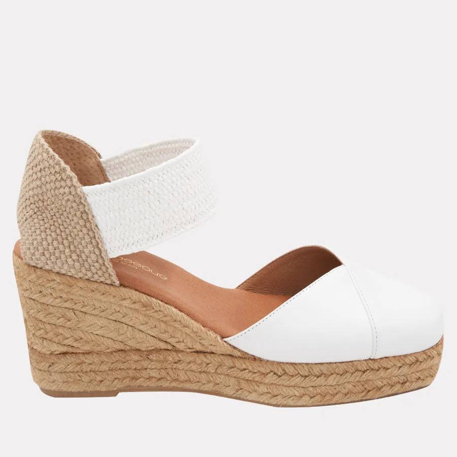 Pedra Leather 2 Espadrille Wedge