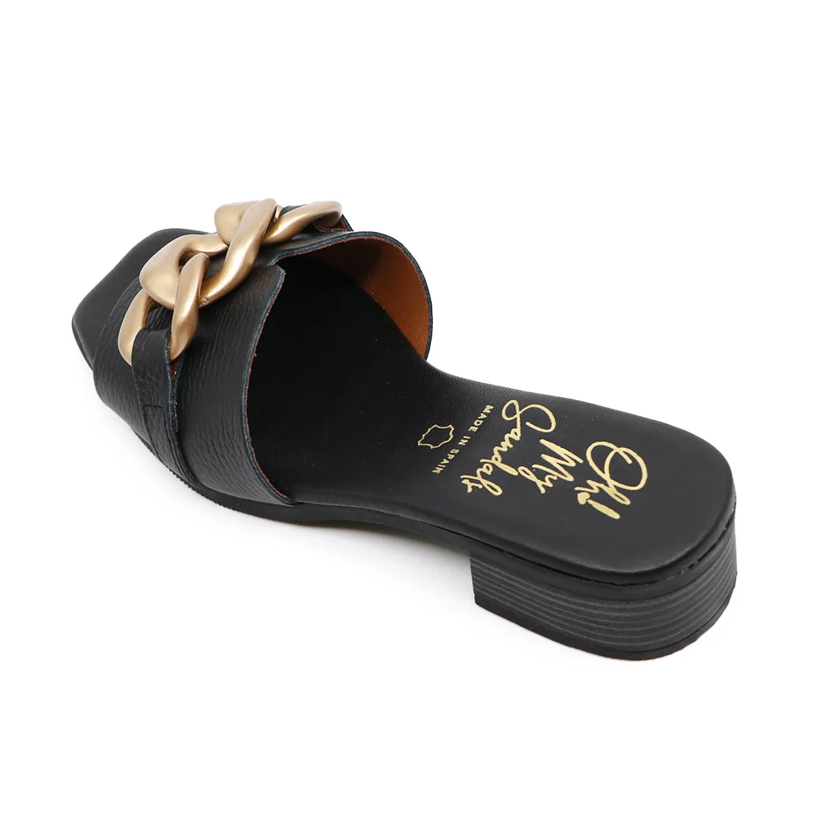 Perla Black Extra Soft Mules