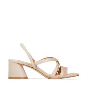 PETICE BLOCK HEEL SANDAL LEATHER