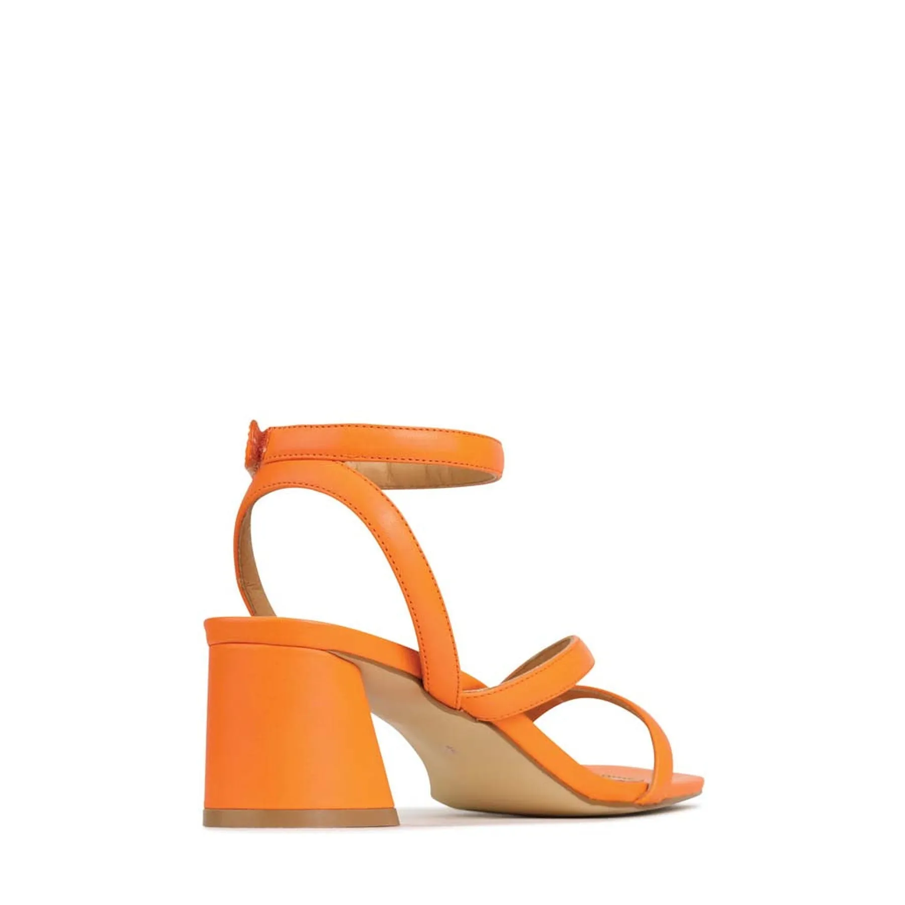 PETRICIA LEATHER BLOCK HEEL SANDALS