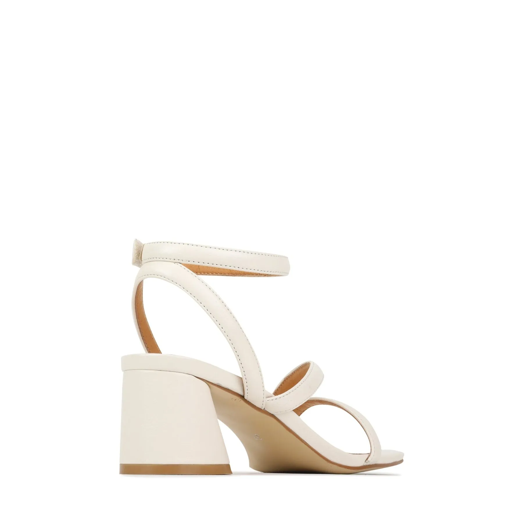 PETRICIA LEATHER BLOCK HEEL SANDALS