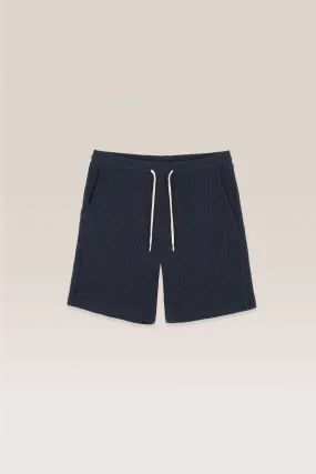 Pierino - Navy - Cotton Waffle Knit