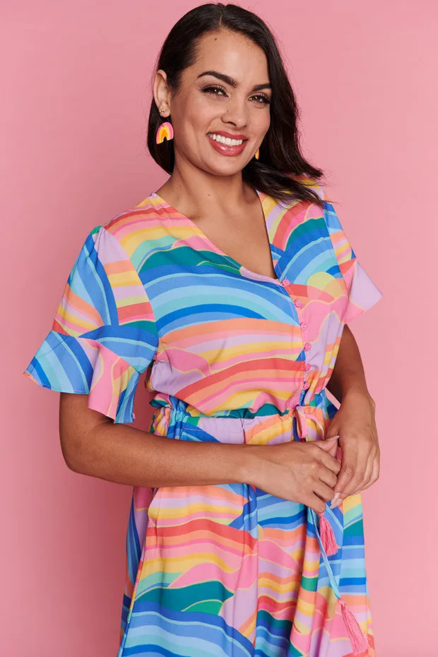 Pippa Rainbowscape Dress