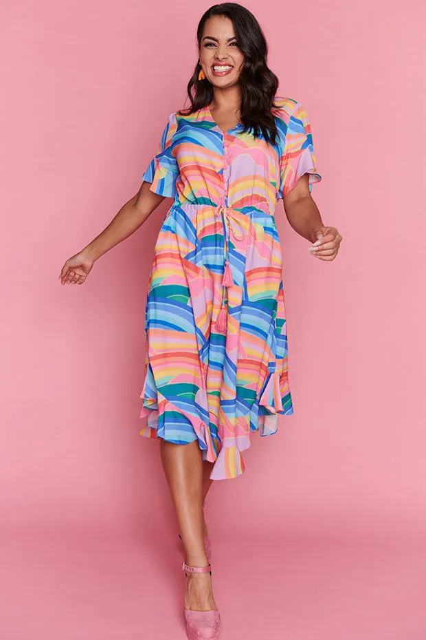 Pippa Rainbowscape Dress