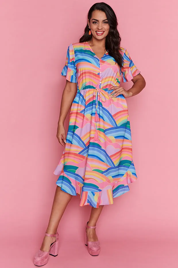 Pippa Rainbowscape Dress