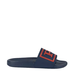 Polo Ralph Lauren Polo Slide Sandals Light Navy / Tomato