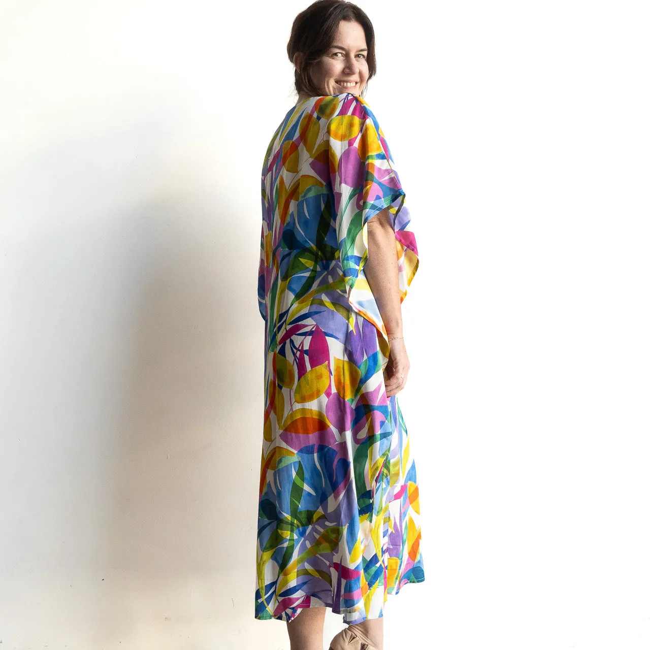 Resort Kaftan Midi Dress by Escape - Melinda - 32361