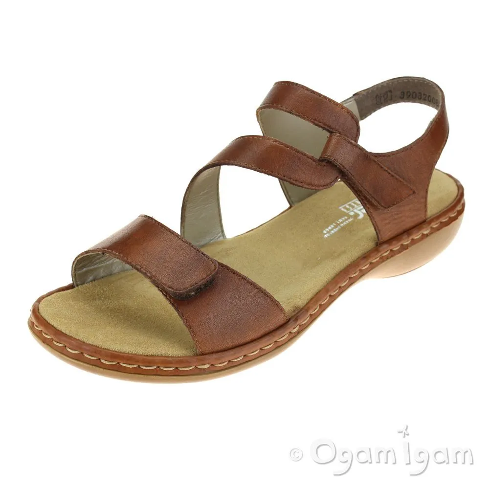 Rieker 659C724 Womens Reh Brown Sandal