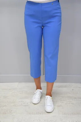 Robell Marie Cornflower Blue Cropped Trousers - 51576 5499 600