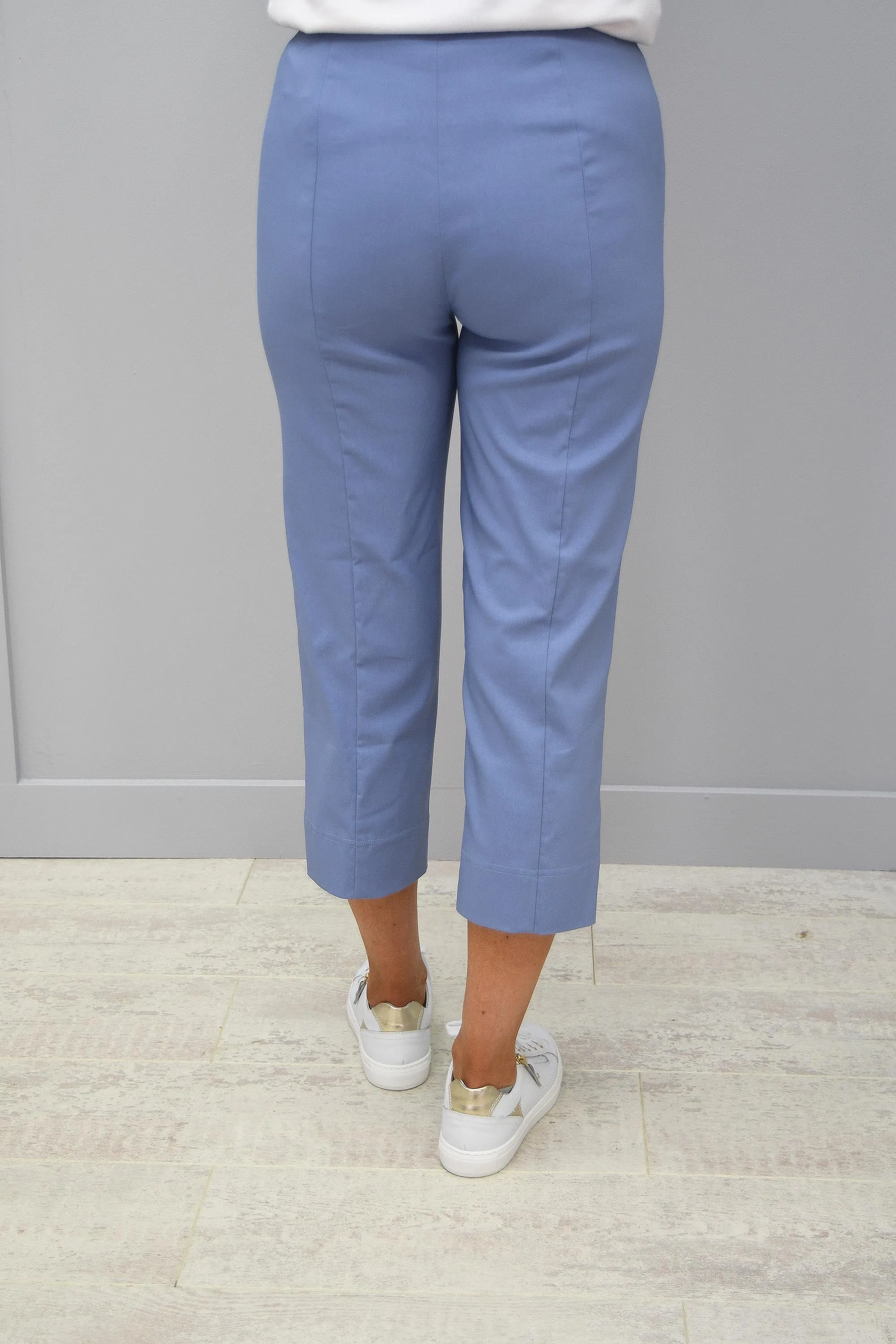 Robell Marie Cropped Trousers Light Denim Blue - 51576 5499 62