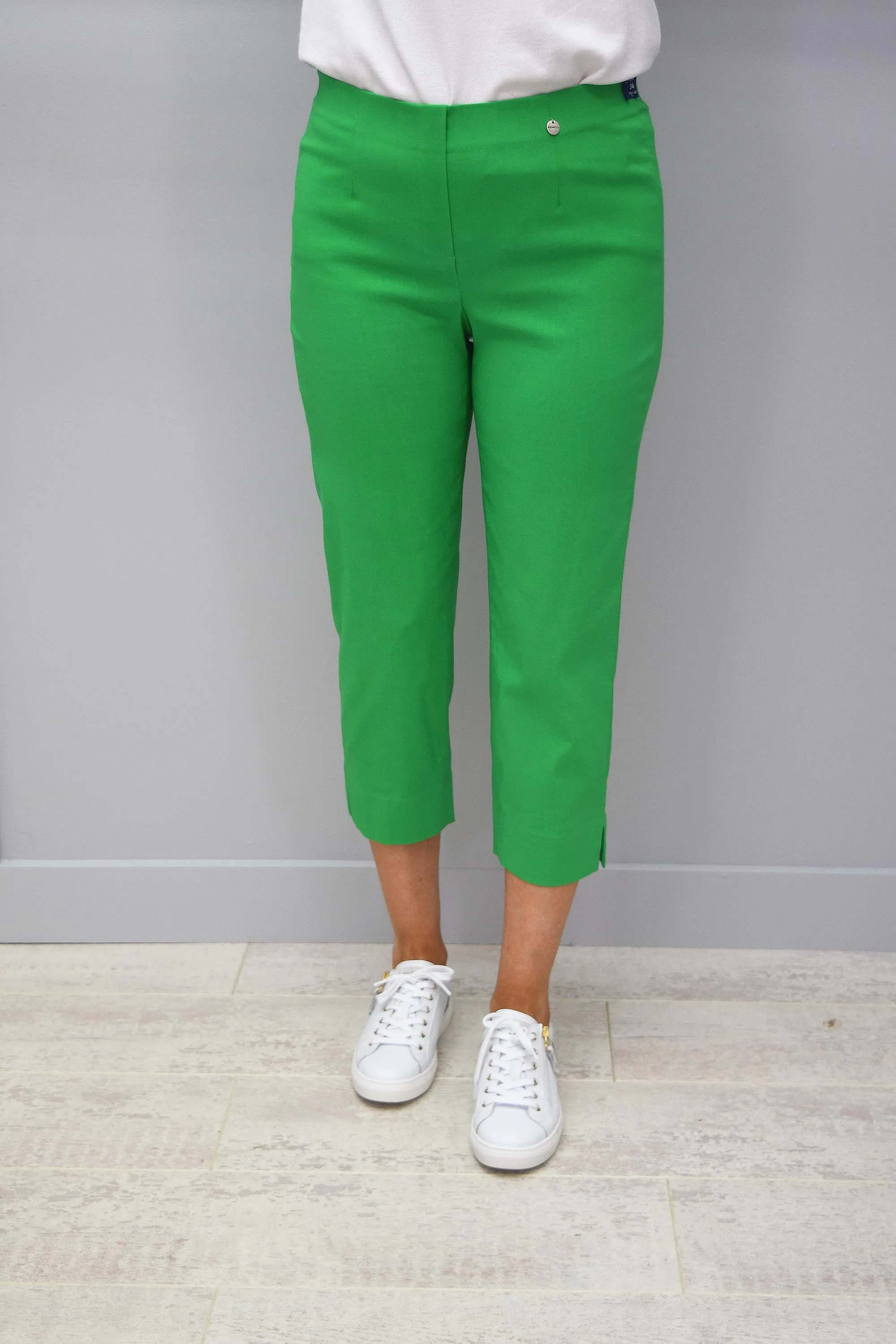 Robell Marie Green Cropped Trousers - 51576 5499 820