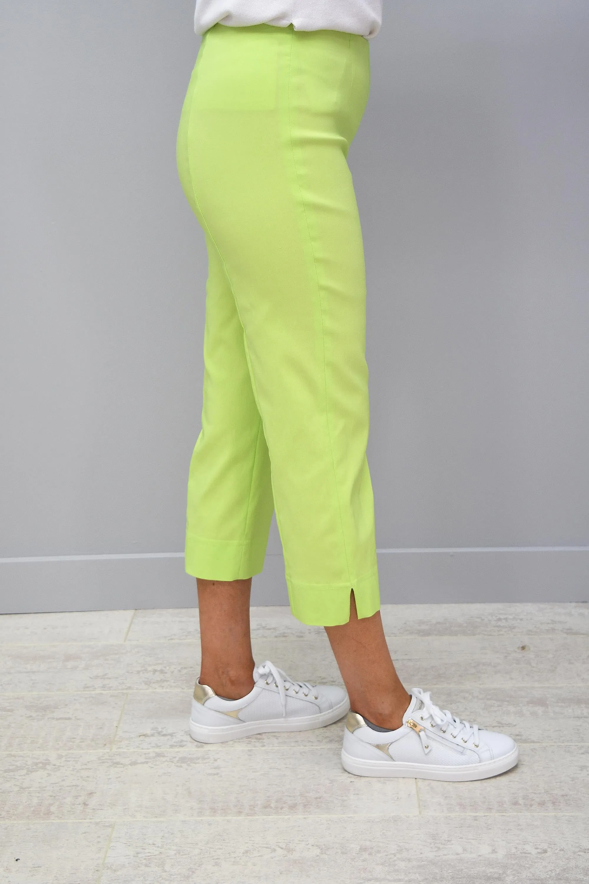 Robell Marie Lime Green Cropped Trousers - 51576 5499 810/825