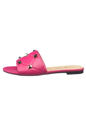 Rockstud Sandals Mila - Fucshia