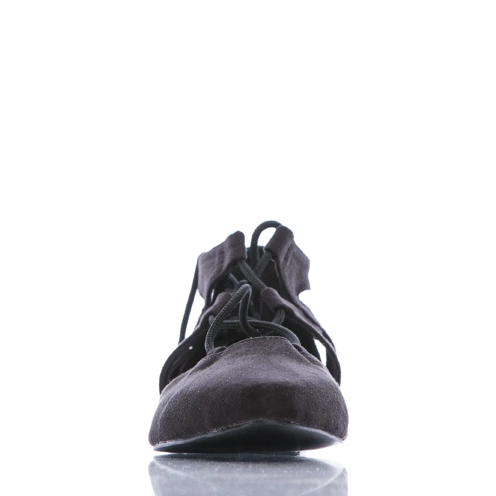 Rosalina - Black Vegan Suede - Street Sole