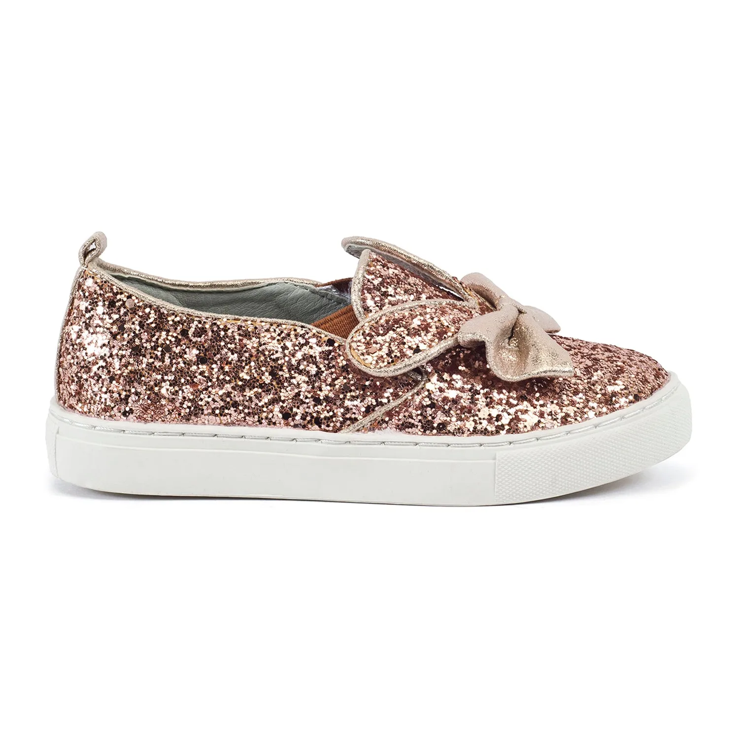 Rose Gold Glitter Flats