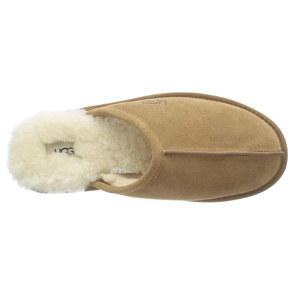 Scuff Sheepskin Suede Leather Men's Slide Sandals