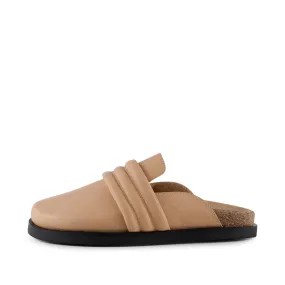 Siri clog leather - BEIGE