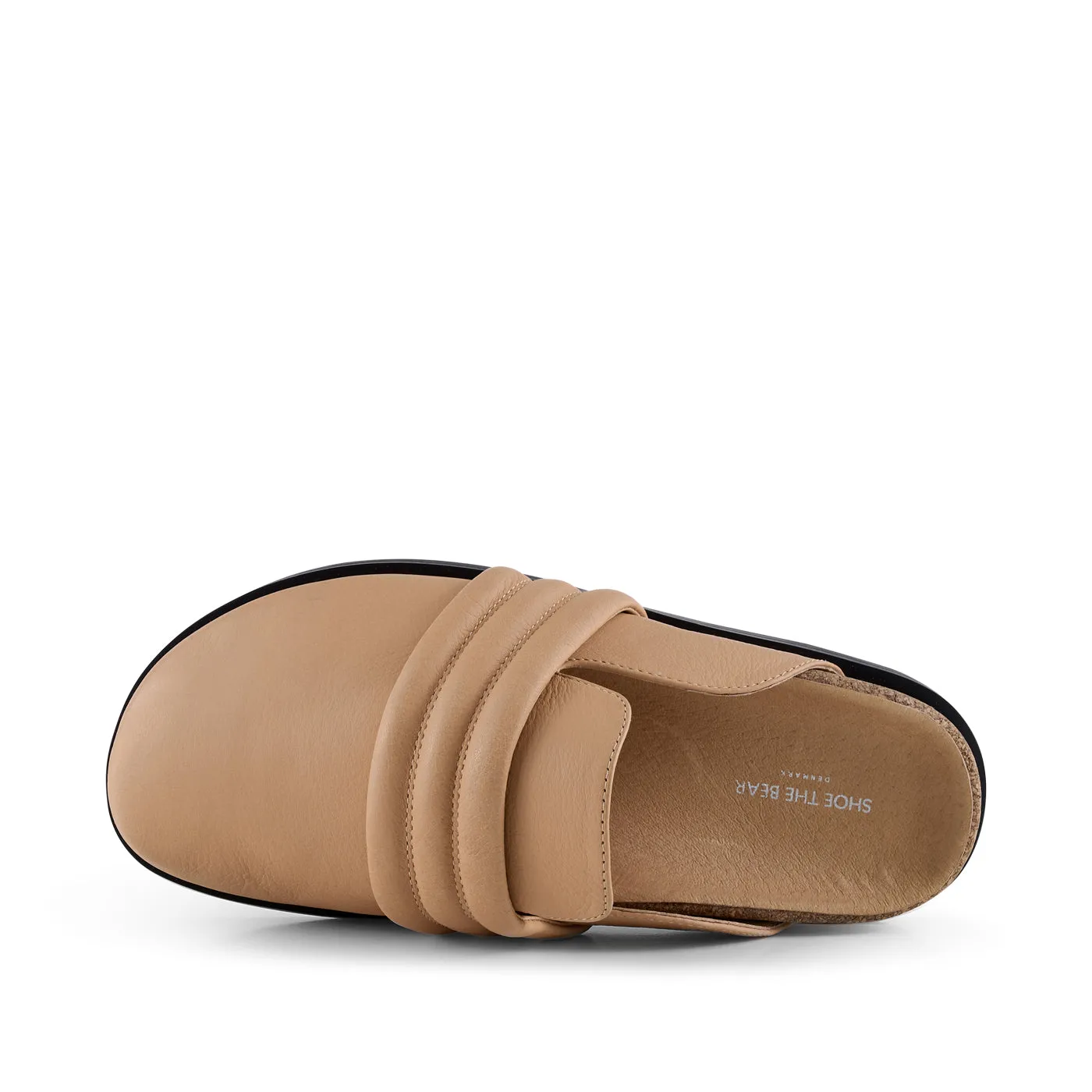 Siri clog leather - BEIGE