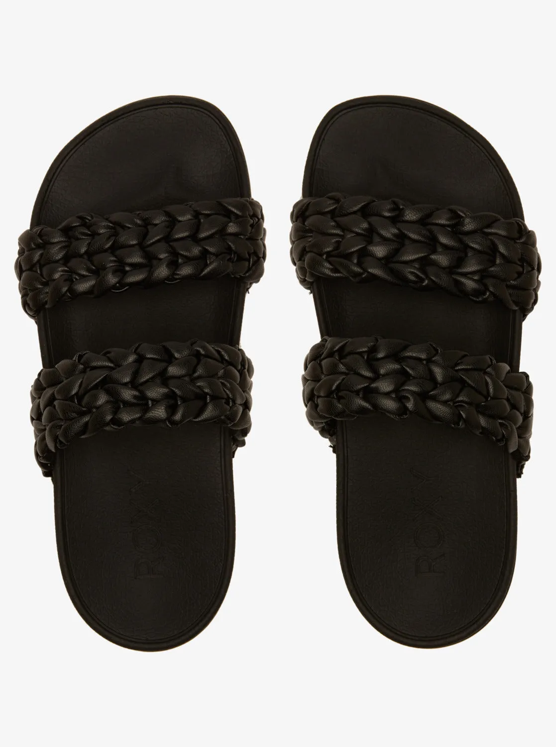 Slippy Braided II Slide Sandals - Black