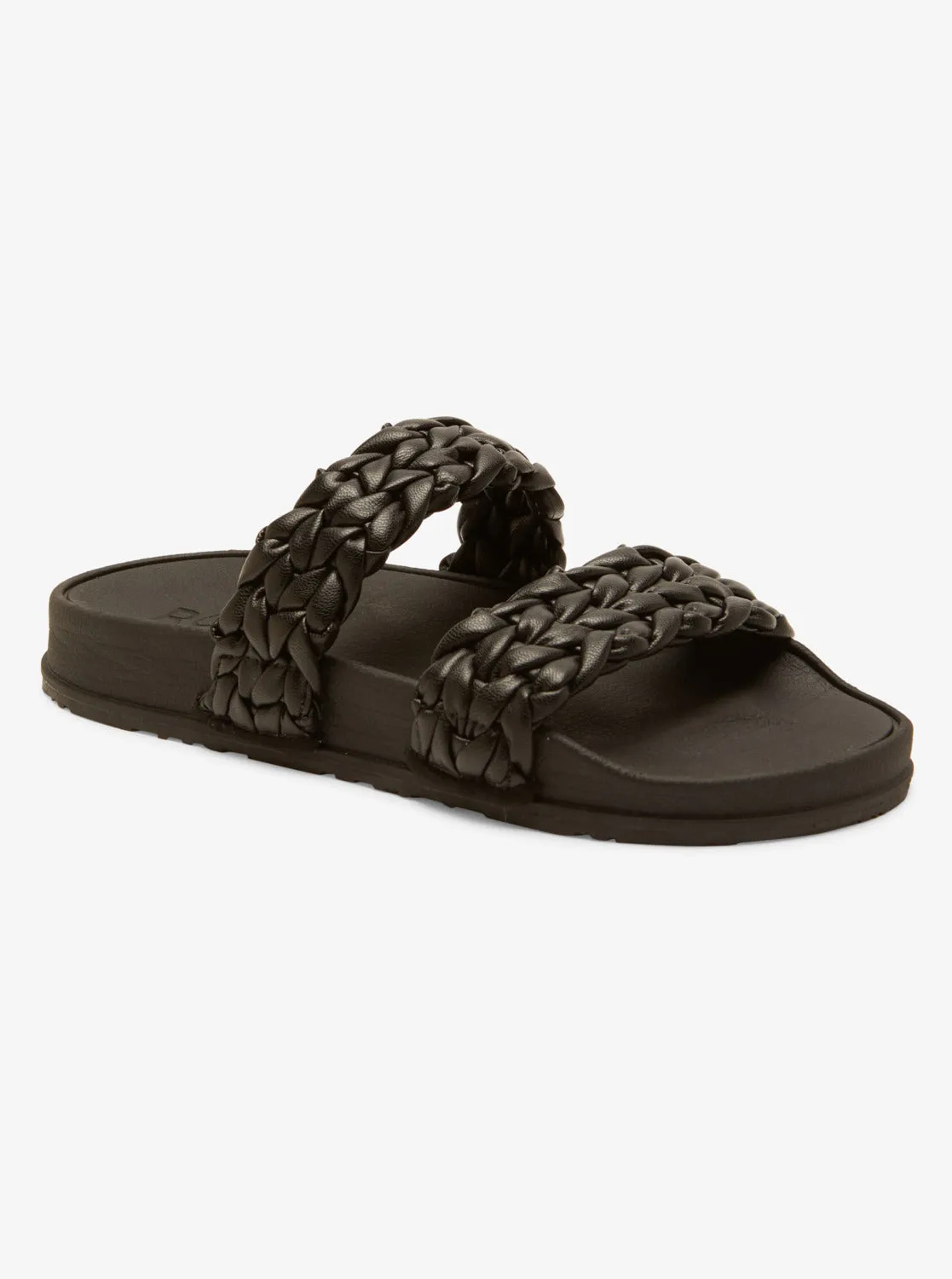 Slippy Braided II Slide Sandals - Black